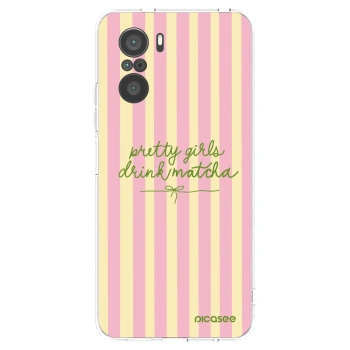 Picasee silikonska prozirna maskica za Xiaomi Poco F3 - Pretty matcha