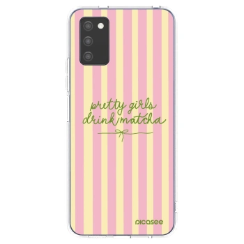 Picasee silikonska prozirna maskica za Samsung Galaxy A02s A025G - Pretty matcha