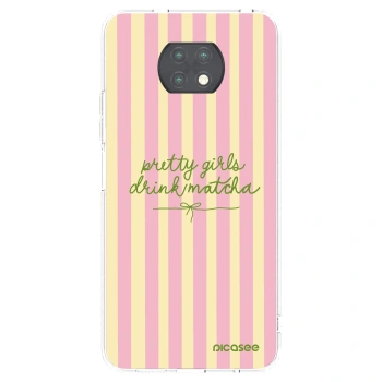Picasee silikonska prozirna maskica za Xiaomi Redmi Note 9T - Pretty matcha