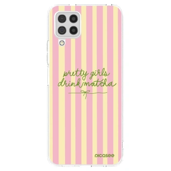 Picasee silikonska prozirna maskica za Samsung Galaxy A22 A225F 4G - Pretty matcha