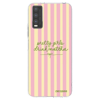 Picasee silikonska prozirna maskica za Vivo Y20s - Pretty matcha