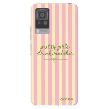 Picasee silikonska prozirna maskica za Vivo X60 Pro 5G - Pretty matcha