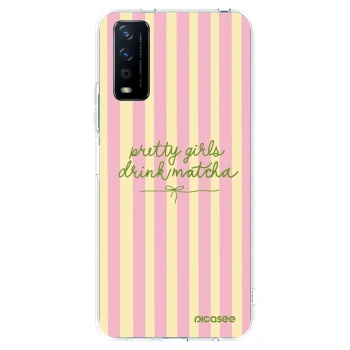Picasee silikonska prozirna maskica za Vivo Y11s - Pretty matcha
