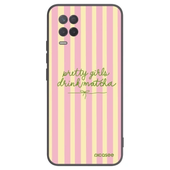Picasee crna silikonska maskica za Realme 8 5G - Pretty matcha
