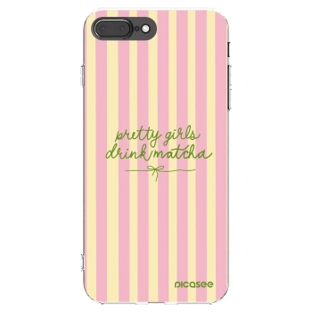 Picasee silikonska prozirna maskica za Apple iPhone 7 Plus - Pretty matcha
