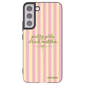 Picasee crna silikonska maskica za Samsung Galaxy S22+ 5G - Pretty matcha