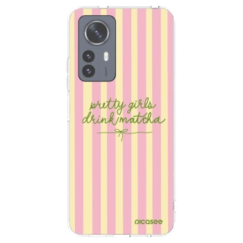 Picasee silikonska prozirna maskica za Xiaomi 12 Pro - Pretty matcha