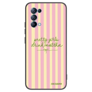 Picasee crna silikonska maskica za OPPO A16s - Pretty matcha