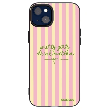 Picasee crna silikonska maskica za Apple iPhone 14 Plus - Pretty matcha