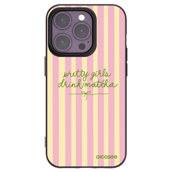Picasee crna silikonska maskica za Apple iPhone 14 Pro - Pretty matcha