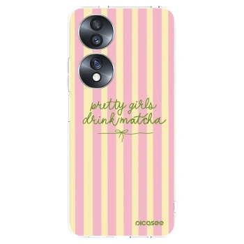 Picasee silikonska prozirna maskica za Honor 70 - Pretty matcha