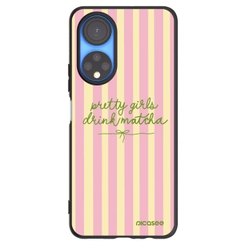 Picasee crna silikonska maskica za Honor X7 - Pretty matcha