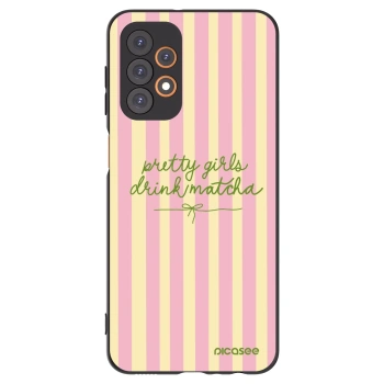 Picasee crna silikonska maskica za Samsung Galaxy A23 A235F 4G - Pretty matcha