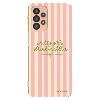 Picasee silikonska prozirna maskica za Samsung Galaxy A23 A236B 5G - Pretty matcha