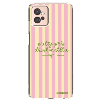 Picasee silikonska prozirna maskica za Motorola Moto G32 - Pretty matcha