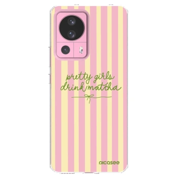 Picasee silikonska prozirna maskica za Xiaomi 13 Lite - Pretty matcha