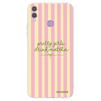 Picasee silikonska prozirna maskica za Honor 8X - Pretty matcha