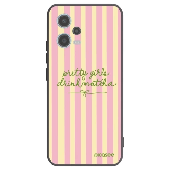 Picasee crna silikonska maskica za Xiaomi Redmi Note 12 5G - Pretty matcha