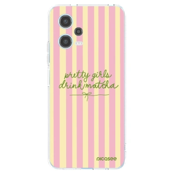 Picasee silikonska prozirna maskica za Xiaomi Redmi Note 12 5G - Pretty matcha