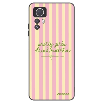 Picasee crna silikonska maskica za Xiaomi Redmi Note 12S - Pretty matcha