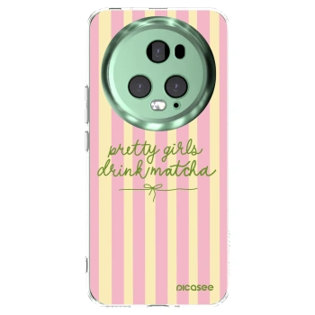 Picasee silikonska prozirna maskica za Honor Magic5 Pro - Pretty matcha