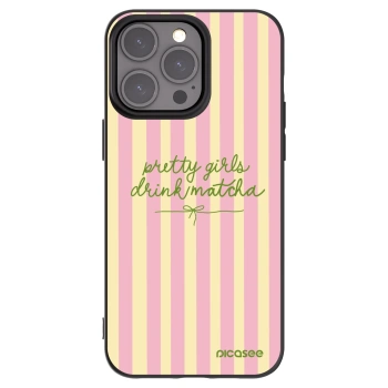 Picasee crna silikonska maskica za Apple iPhone 15 Pro Max - Pretty matcha