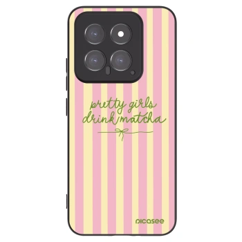 Picasee crna silikonska maskica za Xiaomi 14 - Pretty matcha
