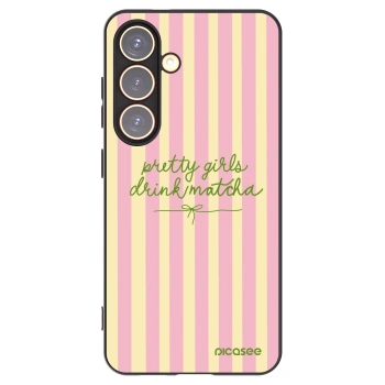 Picasee crna silikonska maskica za Samsung Galaxy S24 S921B 5G - Pretty matcha