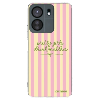 Picasee silikonska prozirna maskica za Xiaomi Redmi 13C 4G - Pretty matcha