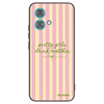 Picasee crna silikonska maskica za Motorola Edge 40 Neo - Pretty matcha