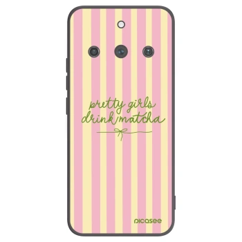 Picasee crna silikonska maskica za Realme 11 Pro+ - Pretty matcha