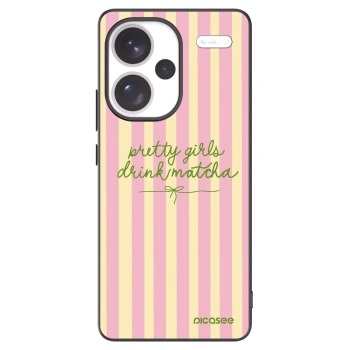Picasee crna silikonska maskica za Xiaomi Redmi Note 13 Pro+ 5G - Pretty matcha