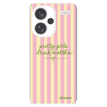 Picasee silikonska prozirna maskica za Xiaomi Redmi Note 13 Pro+ 5G - Pretty matcha