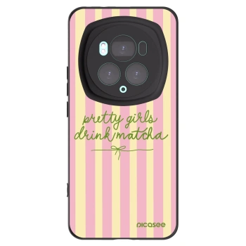 Picasee crna silikonska maskica za Honor Magic6 Pro - Pretty matcha