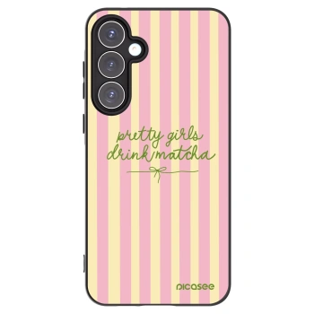 Picasee crna silikonska maskica za Samsung Galaxy A55 5G A556B - Pretty matcha