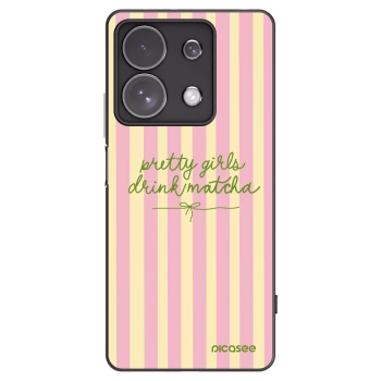 Picasee crna silikonska maskica za Xiaomi Redmi Note 13 Pro 4G - Pretty matcha