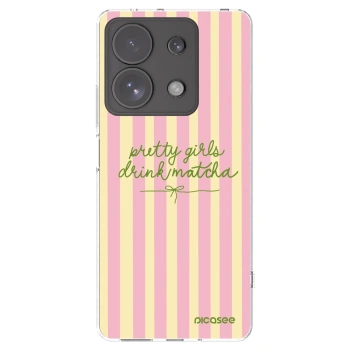 Picasee silikonska prozirna maskica za Xiaomi Redmi Note 13 Pro 4G - Pretty matcha