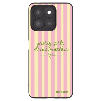 Picasee crna silikonska maskica za Honor X8b - Pretty matcha