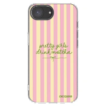 Picasee silikonska prozirna maskica za Apple iPhone 16e - Pretty matcha