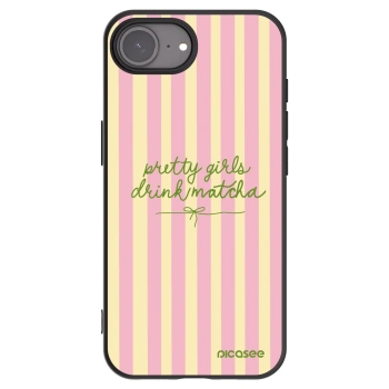 Picasee crna silikonska maskica za Apple iPhone 16e - Pretty matcha