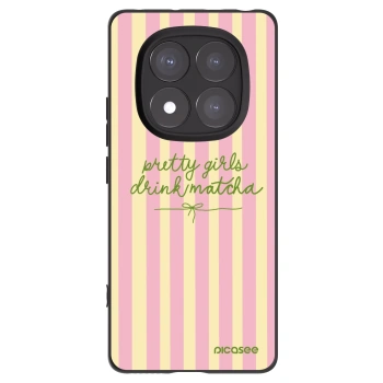 Picasee crna silikonska maskica za Xiaomi Redmi Note 14 Pro+ 5G - Pretty matcha