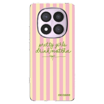 Picasee silikonska prozirna maskica za Xiaomi Redmi Note 14 Pro 5G - Pretty matcha