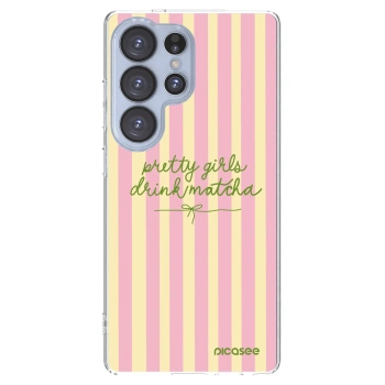 Picasee silikonska prozirna maskica za Samsung Galaxy S25 Ultra 5G - Pretty matcha