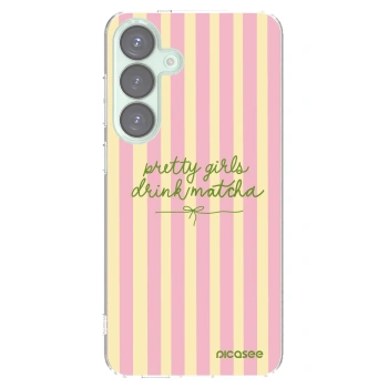 Picasee silikonska prozirna maskica za Samsung Galaxy S25+ 5G - Pretty matcha