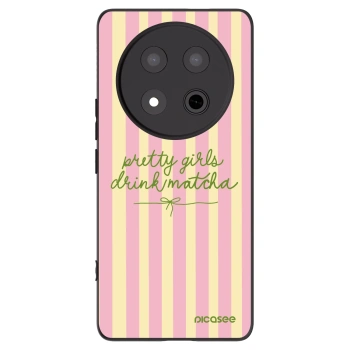 Picasee crna silikonska maskica za Honor Magic7 Lite 5G - Pretty matcha