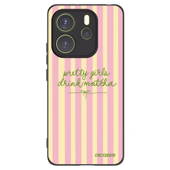 Picasee crna silikonska maskica za Xiaomi Redmi Note 14 4G - Pretty matcha