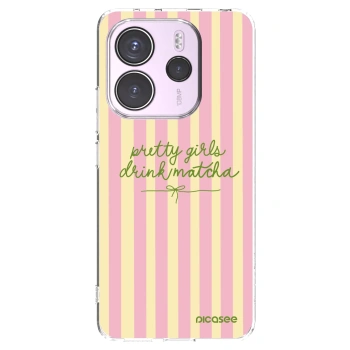 Picasee silikonska prozirna maskica za Xiaomi Redmi Note 14 4G - Pretty matcha