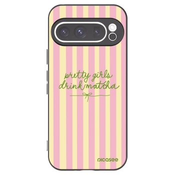 Picasee crna silikonska maskica za Google Pixel 9 Pro - Pretty matcha