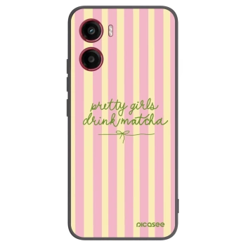 Picasee crna silikonska maskica za Motorola Moto G05 - Pretty matcha