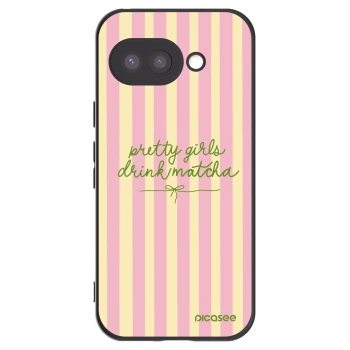 Picasee crna silikonska maskica za Google Pixel 9a - Pretty matcha